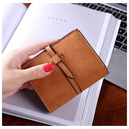 New Fashion Belt Clip Style Scrub PU Wallet Clips Coin/Card Wallet For Lady