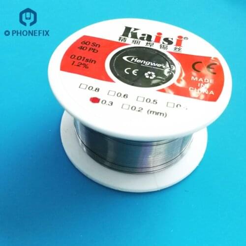 PHONEFIX Solder Wire Rosin Core Solder Tin Wire Soldering Tin Wire 0.3mm 0.4mm 0.5mm 0.6mm For Mobile Phone Tablet Repair