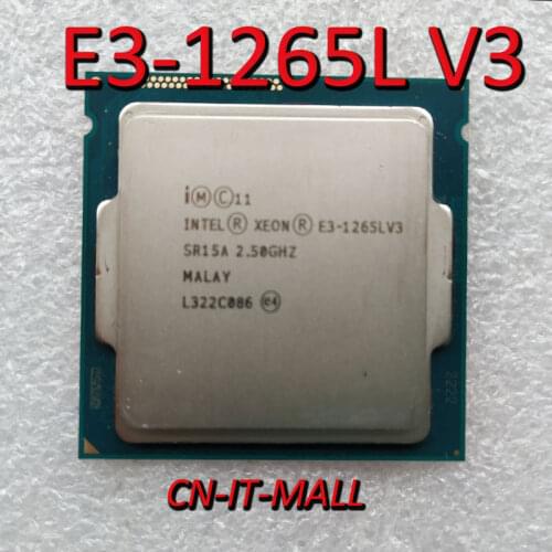 Intel Xeon E3-1265LV3 cpu 2.5GHz 8MB Cache 4 Cores 8 Threads LGA1150 Processor