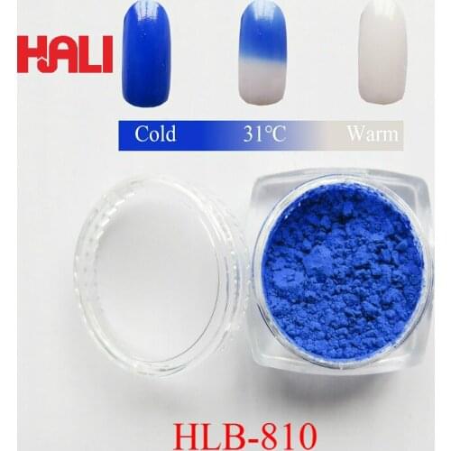 Sell thermochromic pigment,color transform powder,hot reactive powder 31C blue thermochromic powder,1 lot=200g,free shipping
