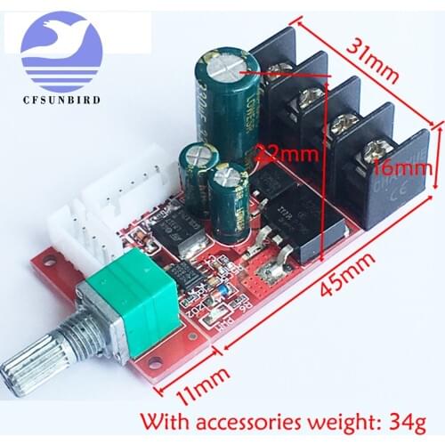 High power motor governor LED dimmer 10V-50V speed switch 15A band switch