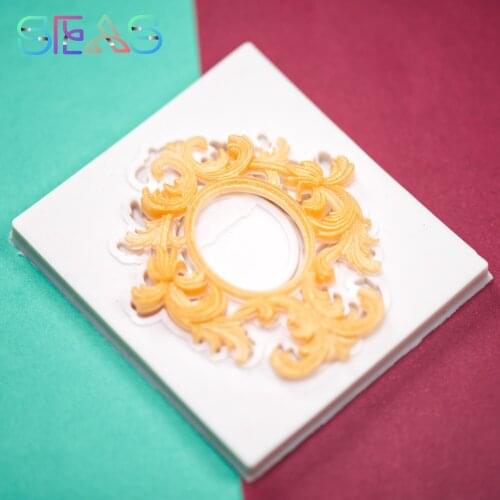 Silicone Mold Lace Frame Cake Decorating Tools Kitchen Colorful Soft Dessert Making Tools Birthday Cake Decorating