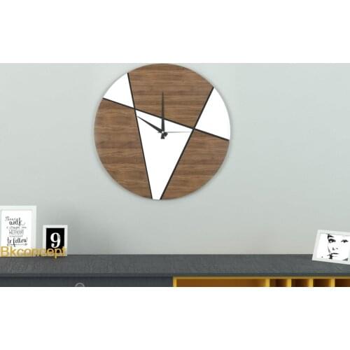 Decoration Living Room Wall Decor Home Living Room Decoration Florence Wall Clock Black White Walnut