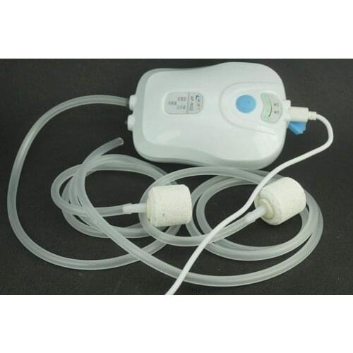 Upgraded Ultra Silent Aquarium Air Pump - with USB Charging Cable - 2 outlets - Easy to Use Ultra-Quiet High Energy Saving Oxyge