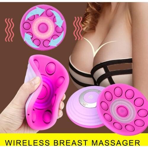 Remotely controllable Plump Breast Enlarge Device Chest Increase Elasticity Moisturizing Silica Pink Breast Massager instrument