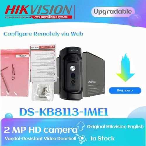 DS-KB8113-IME1 Hikvision Doorphone Video Intercom for Home Door Bell POE with 2MP HD camera HIK-CONNECT