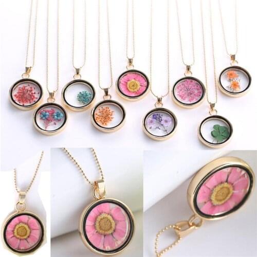 Vintage Fashion New Handmade Glass Necklace Women Wild Exquisite Lucky Necklace Personality Jewelry Hot Sale 2019