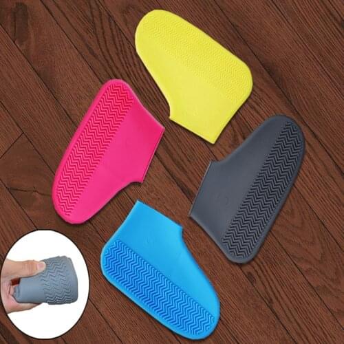 Waterproof Boot and Waterproof Shoe Cover Reusable Non Slip Rain Snow Overshoe Foldable Galoshes for Men,Women,Kids Rain Boots