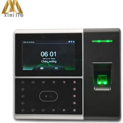 High Quality Iface302 Face Time Attendance And Access Control 4.3inch Touch Screen Dual Camera Fingerprint Attendance