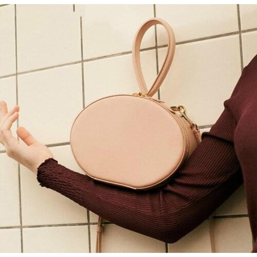 Women Bag 2021 New Bucket PU Fashion Solid Zipper Shoulder Bag Handbag Pures And Bags Crossbody Euro-America Style Women Bag