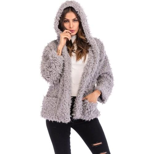 Woman Winter Jacket Hooded женская Kуртка Mujer Chaqueta Coats Teddy Warm Thick Autumn Outwear Pink Chaquetas De Mujer 2020