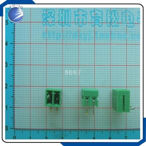 10PCS/LOT The curved needle socket KF2EDG3.81 2P connector spacing 3.81MM 300V8A 10
