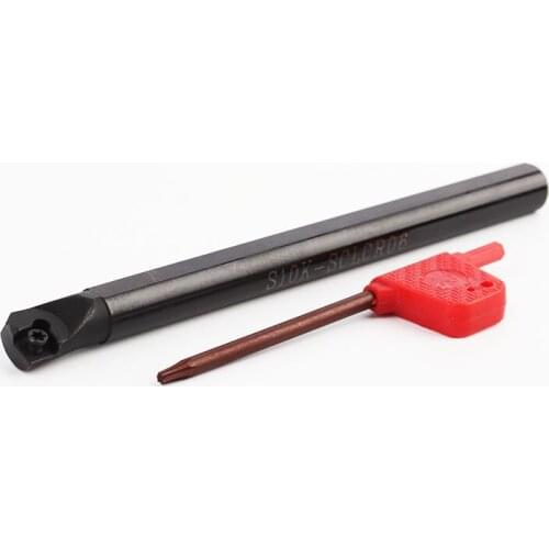 1pc S10K-SCLCR06 S10K-SCLCL06 95 Degree Overall Length 125mm CNC Lathe Internal Turning Tool Holder for CCMT