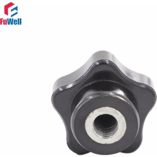 5pcs M8 x 40mm Female Thread Star Knob Handles M8 Thread 40mm Head Diameter Star Sharped Clamping Knobs