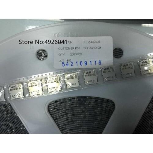 5PCS Ultra-thin deck SCHA4B0400 connector memory card connector