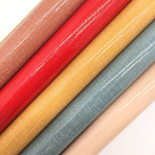 Amonglitter Wholesales Leather Supplier Smooth Pattern Synthetic Leather Faux Vinyl Printed Sheets Bows DIY 21x29cm MB134