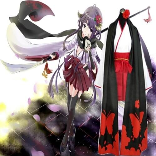 Anime Inu x Boku SS Cosplay Costumes Shirakiin Riricho Kimono Lolita Dresses Cosplay Costume Halloween Carnival Party Women