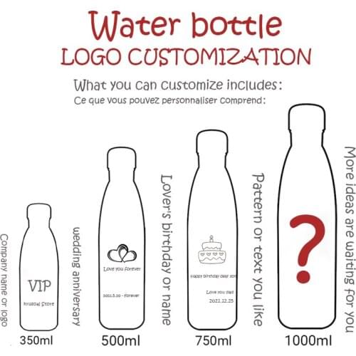 Personalise Logo Custom Bottle For Water Thermos Bottle Of 304 Vacuum Flasks Company Souvenir Birthday Anniversary Best Gift
