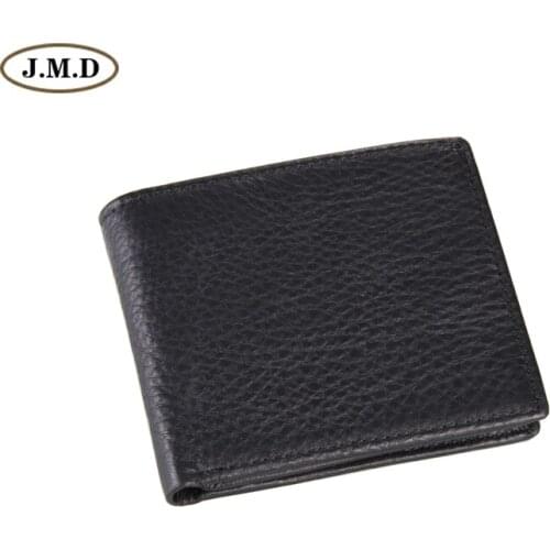 J.M.D Vintage Genuine Leather Mens Wallet Brand with Coins Pocket 8063A