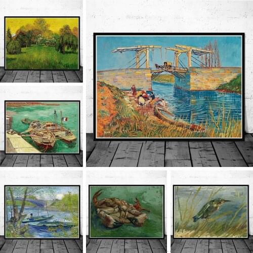 Vincent Van Gogh Famous Artist Sea The Garden Canvas Painting Impressionism Posters and Prints Wall Art Pictures for Home Decor
