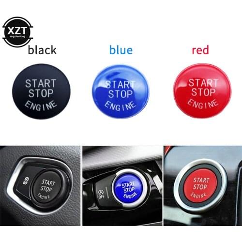 Car Engine START Button Replace Cover STOP Switch Accessories Key Decor forBMW X1 X5 X6 E71 Z4 E89 3 5 Series E90 E91 E60 E87
