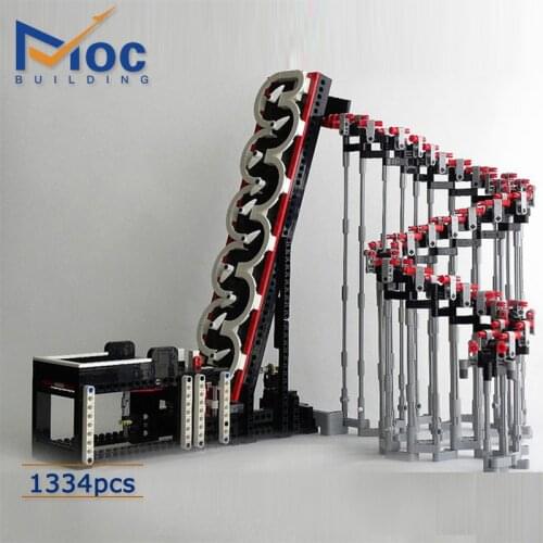 Moc Creative block set Double snake High-Tech Creator Technology Bricks Assembly Building Blocks Sets Kids Education Toys