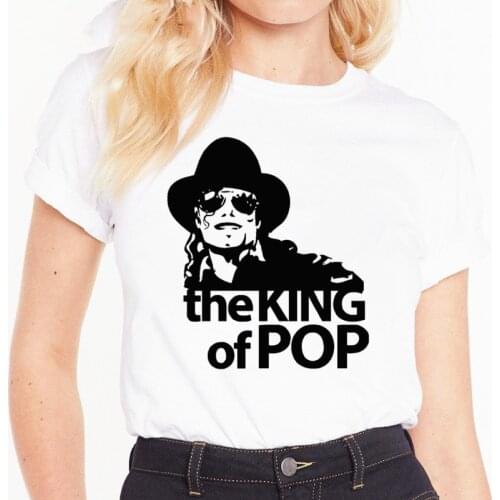Michael Jackson MJ T-shirt Women Funny THE KING OF POP Summer plus size Fashion Aesthetic Women Tshirt tops punk clothes
