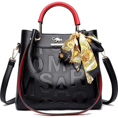 Fashion Exquisite Shopping Bag handle Retro Casual Women Totes Shoulder Bags Female Leather Solid Color Handbag for Women