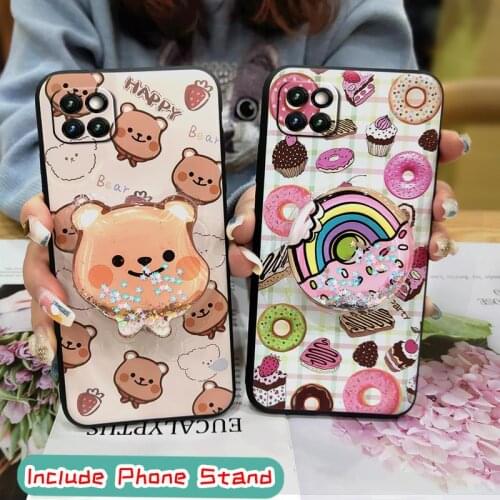 Soft Case Shockproof Phone Case For Samsung Galaxy A22 5G/SM-A226B Silicone glisten Cartoon