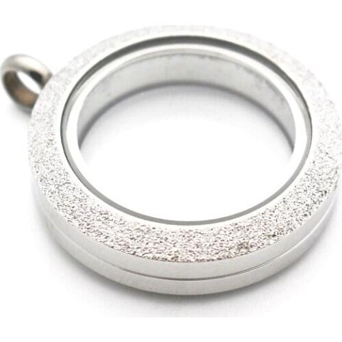 Wholesale 3pcs/lot 316L Stainless Steel 25mm 30mm Twist Floating Locket Silver Living Glass Locket Pendant DIY Jewelry