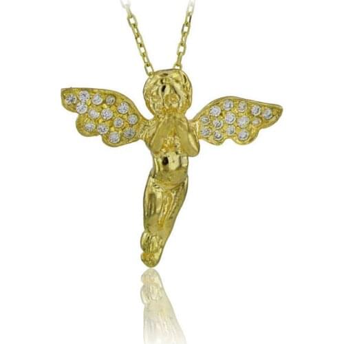 Fairy Necklace 925 Sterling Silver Cute Fairy Necklace