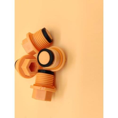 PPR Raw Material With Water Pipe Bulkhead External Wire Plug Cap Four Points Thickened Inner Hexagon Plastic Accessories