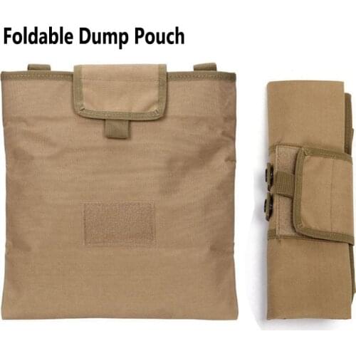 Tactical Molle Dump Drop Pouch Mag Bag Folding Recovery Magazine Pouch Airsoft Waist Pack Ammo Bag Military Hunting Accessories