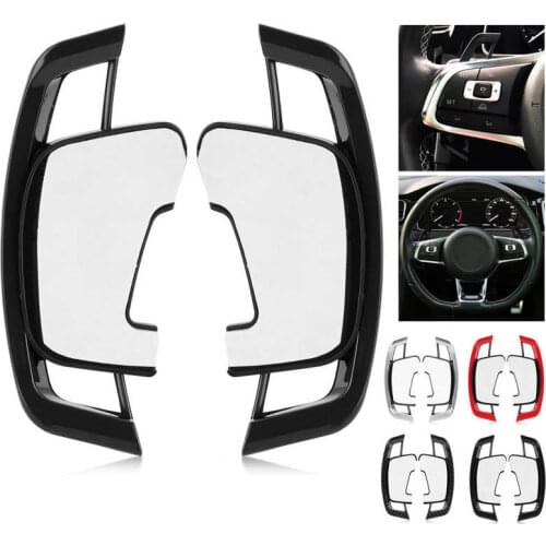 1 Pair Paddle Shifter Extensions Steering Wheel Shift Cover Fit for MK7 MK7.5 R 2013 2014 2015 2016 2017 2018 2019 2020
