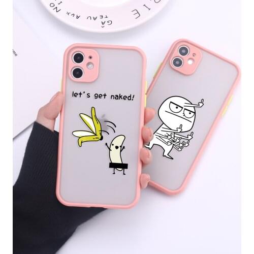 Cute Funny Memes Camera Protection Bumper Phone Cases For iPhone 11 Pro Max XR XS Max X 8 7 6S Plus Matte Shockproof Back Cover