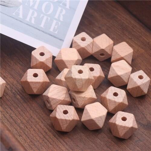 10/12/14/15/16/18/20mm Beech Wooden Beads 10/50/100Pcs/Lot Wood Beads for Baby DIY Pacifier Chain Necklace Jewelry Accedories