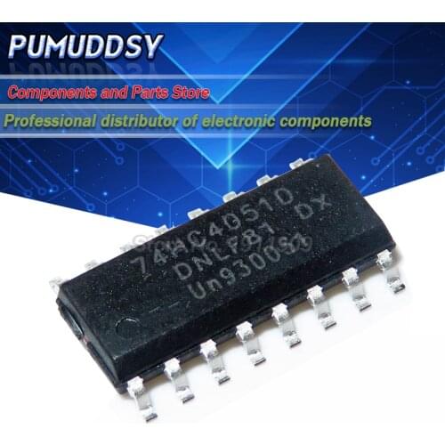10PCS 74HC4051D SOP16 74HC4051 SOP SN74HC4051DR SMD new and IC