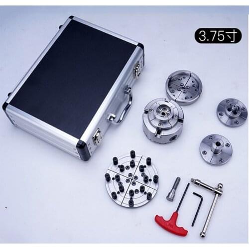 3.75" woodworking car chuck bevel gear chuck self centering woodworking wood rotating chuck three claw four claw Bracelet chuck