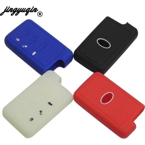 Jingyuqin 3 Button Silicone Car Key FOB fit for Subaru Legacy Impreza Outback Keyless Remote Case Cover Shell Protect
