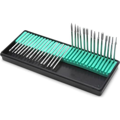 30pcs hand tool Diamond Dental Low Speed Burs Set Millers Tooth Drill Jewelers Rotary 2.35
