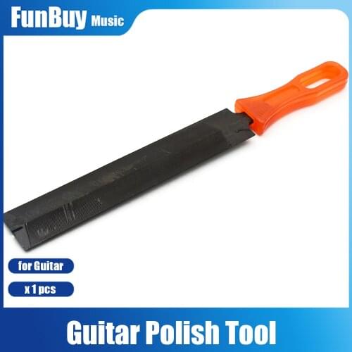 Metal Polished Guitar Fret Saddle Nut Files Set DIY Rasp Guitar Repair Tool 5" 6"