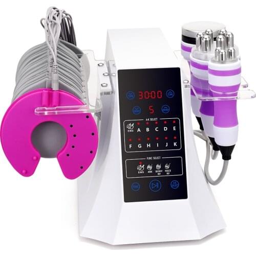 4 In1 Unoisetion Ultrasound Cavitation Fat Massager 40K RF Microcurrent Body Fat Remove Slimming Weight Loss Machine