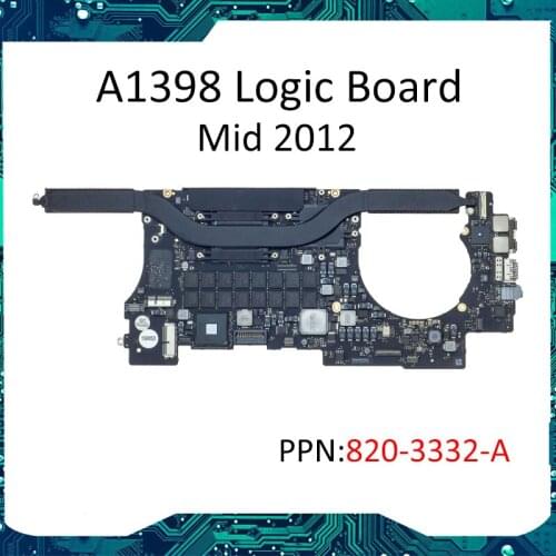 820-3332-A for MacBook Pro 15" A1398 2012 MC975 2.3GHz 8GB Logic board Motherboard system board 95% new
