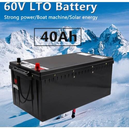 Wide temperature LTO battery 60V 40Ah Lithium titanate battery with power BMS for snowmobile snow vehicle Dune buggy+5A charger
