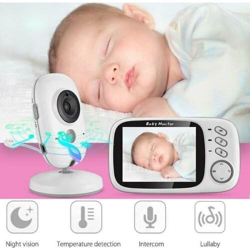 Wireless Baby Video Monitor with 3.2-inch Color LCD Two-way Audio VB603 Baby Nanny Security Camera Temperature Monitoring Baby