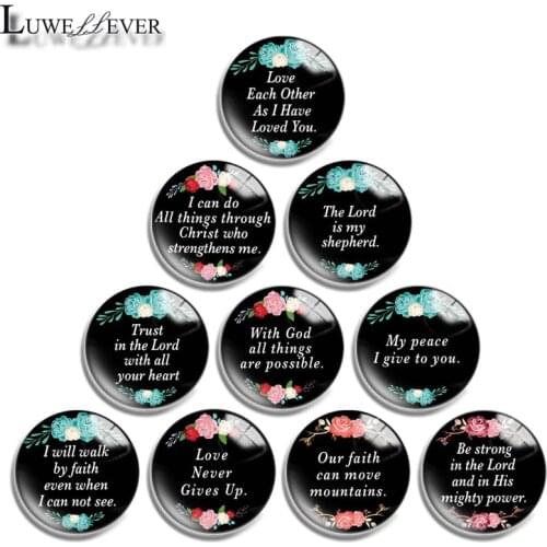 12mm 14mm 16mm 20mm 25mm 30mm 667 Word Mix Round Glass Cabochon Jewelry Finding 18mm Snap Button Charm Bracelet