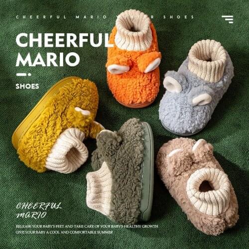 Baby Shoes Newborn Crawling Shoes Girls Boy Coral Fleece Slippers Leg Warmers For Children Infant Winter Indoor Footwear