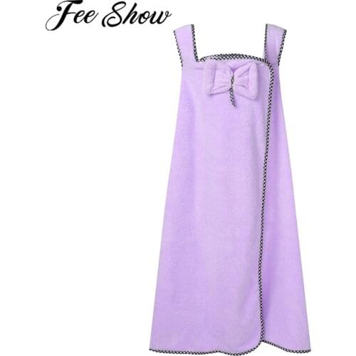 Kids Girls Bath Wrap Towel Children Long Bathrobe Summer Sleeveless Solid Color Bowknot Girls Bath Robes Pajamas Dress 4-14Y