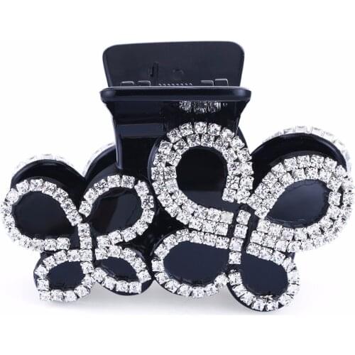 Double Butterfly Hair Claw Clips for Women Girls Hairpins Quality Hair Accessories Headdress Hair Hold Black Color HC092