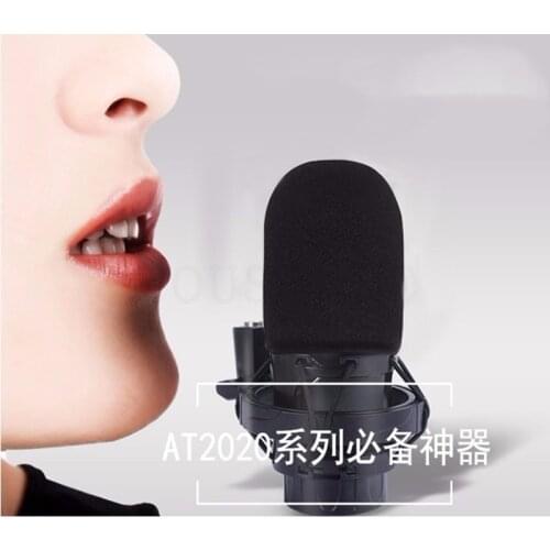 Blue Mantis Dead Cat Sponge Windscreen Cover For AT2020 AT4040 ATR2500 AT2035 Windshield Foam For Audio-Technica Microphone Foam